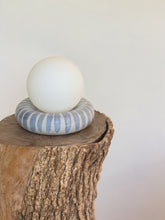 Load image into Gallery viewer, Bespoke Hoop Globe Lamp - indigo stripe
