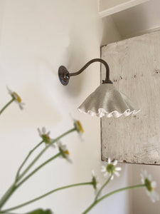 bespoke drape wall pendant light - 1 in stock - speckled white