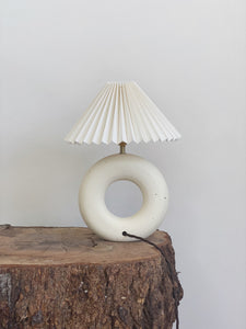 Bespoke Hoop Lamp 73 - toi toi raw- rattan or linen shade